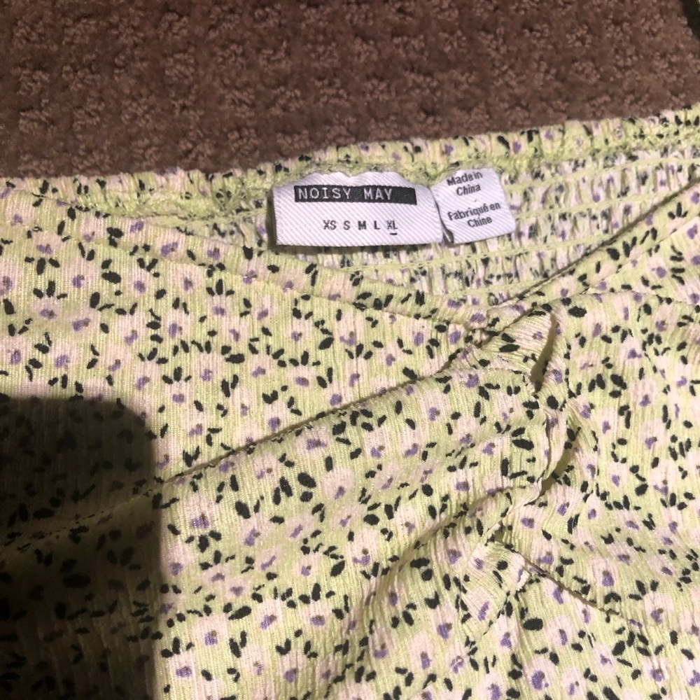 ✨2 for $25✨ Noisy May Green Floral Print Dress - Picture 2 of 5